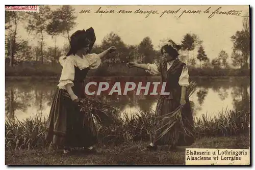 Cartes postales Folklore Alsace Alsacienne et Lorraine