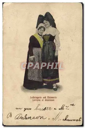 Cartes postales Folklore Alsace Lorraine et Alsacienne