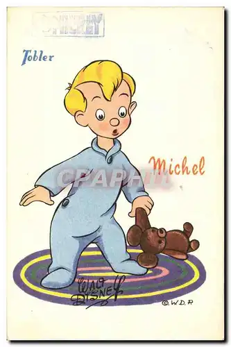Cartes postales Fantaisie Walt Disney Tobler Michel Ours