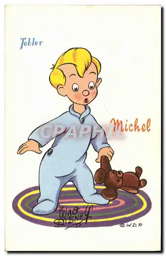 Cartes postales Fantaisie Walt Disney Tobler Michel Ours