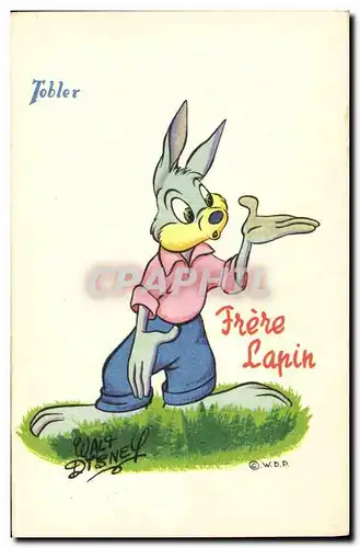 Ansichtskarte AK Fantaisie Walt Disney Tobler Frere lapin