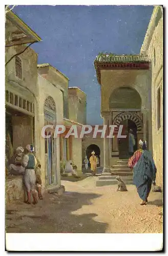 Cartes postales Fantaisie Orientalisme Ecole de Coran