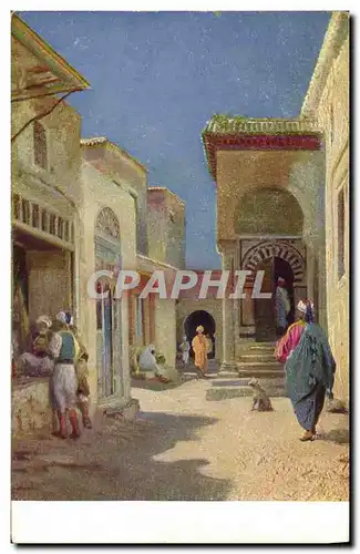 Cartes postales Fantaisie Orientalisme Ecole de Coran