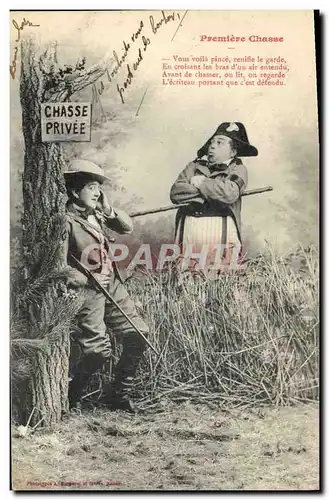 Cartes postales Fantaisie Premiere Chasse