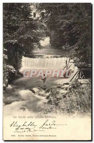 Cartes postales Peche Pecheur Un saluto dalla Certosa di Pesio
