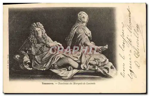 Cartes postales Mort Tonnerre Tombeau du Marquis de Louvois