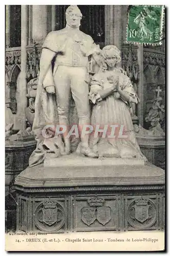 Cartes postales Mort Dreux Chapelle Saint Louis Tombeau de Louis Philippe