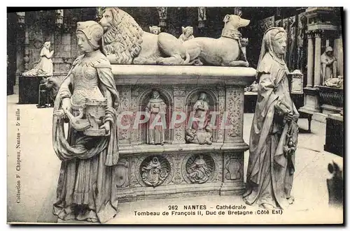 Ansichtskarte AK Mort Nantes Cathedrale Tombeau de Francois II Duc de Bretagne