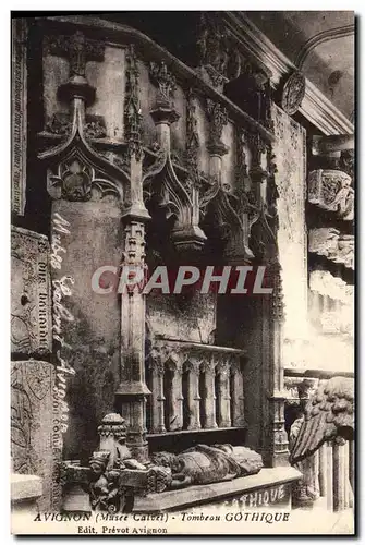 Cartes postales Mort Avignon Tombeau gothique