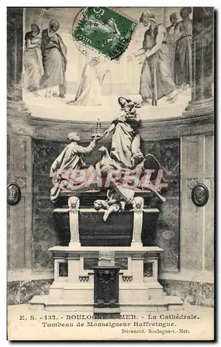 Cartes postales Mort Boulogne sur Mer la cathedrale Tombeau de Monseigneur Haffreingue