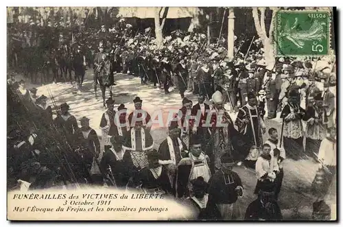 Ansichtskarte AK Mort Funerailles des victimes du Liberte Mgr l&#39Eveque du Frejus et les dernieres prolonges