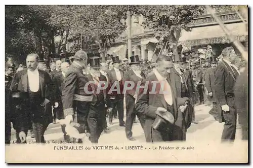 Ansichtskarte AK Mort Funerailles des victimes du Liberte Le president et sa suite