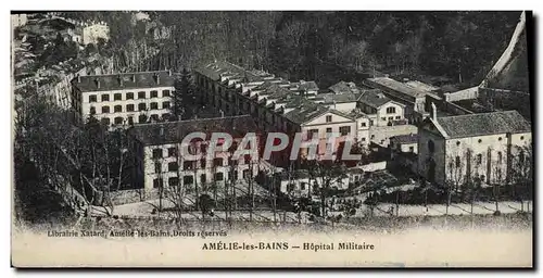 Cartes postales Sante Militaria Amelie les Bains Hopital militaire