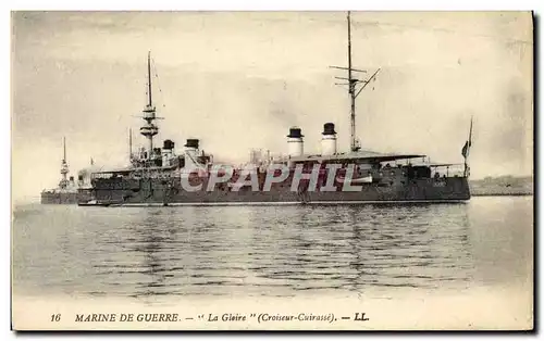 Cartes postales Bateau La Gloire Croiseur Cuirasse