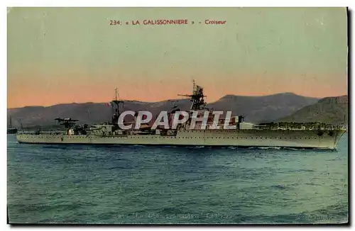 Cartes postales Bateau La Galissonniere Croiseur