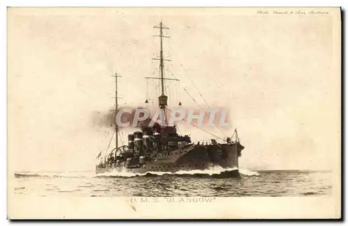 Cartes postales Bateau HMS Glasgow