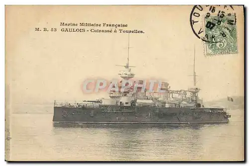 Ansichtskarte AK Bateau Gaulois Cuirasse a tourelles