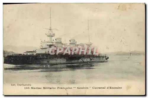 Cartes postales Bateau Gaulois Cuirasse d'escadre