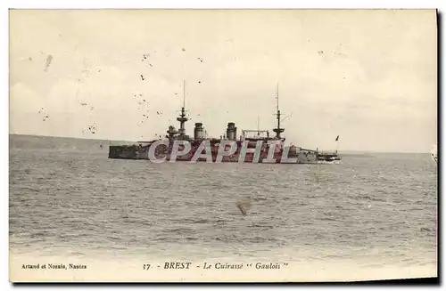 Ansichtskarte AK Bateau Brest Le cuirasse Gaulois