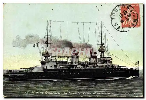 Cartes postales Bateau Le Gaulois Cuirasse de 1ere classe