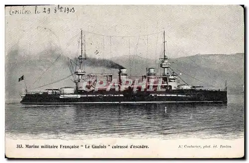 Cartes postales Bateau La Gaulois Cuirasse d&#39escadre