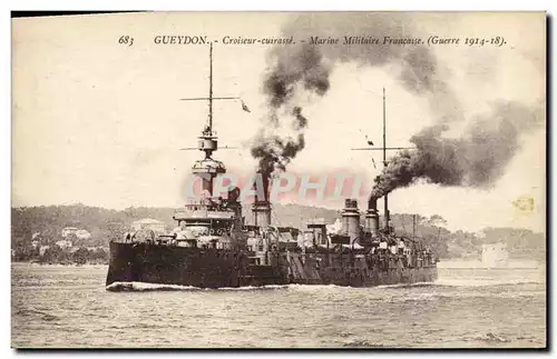 Cartes postales Bateau Gueydon Croiseur Cuirasse