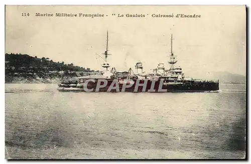 Ansichtskarte AK Bateau Le Gaulois Cuirasse d&#39escadre