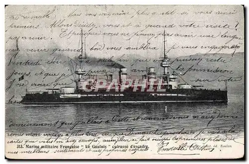 Cartes postales Bateau Le Gaulois Cuirasse d&#39escadre