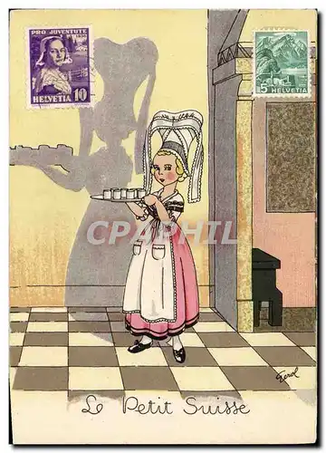 Cartes postales moderne Humour Le petit Suisse Fromage