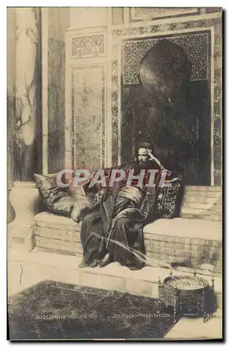 Cartes postales Fantaisie Orientalisme Salon 1901 Deutsch Meditation