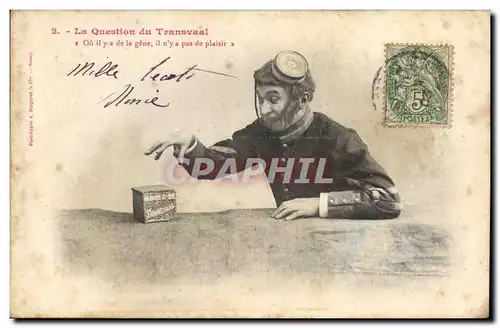 Cartes postales Fantaisie La question du Transvaal