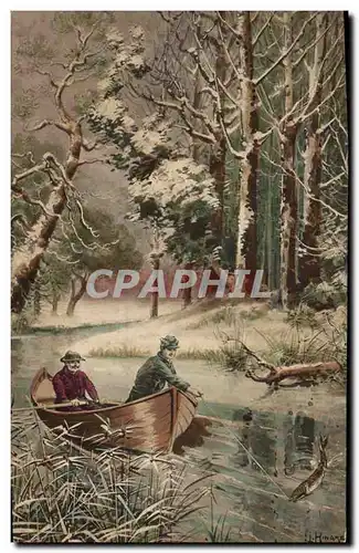 Cartes postales Peche Pecheur