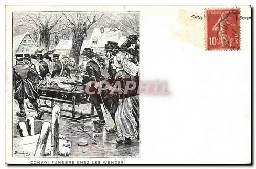 Cartes postales Convoi funebre chez les Wendes