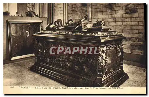 Cartes postales Bruges Eglise Notre Dame Tombeau de Charles le Temeraire