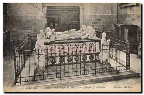 Cartes postales Nantes Tombeau de Francois II par Michel Colomb Cathedrale