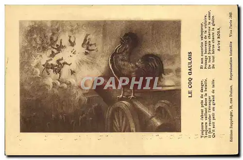 Cartes postales Coq Poule Le coq gaulois