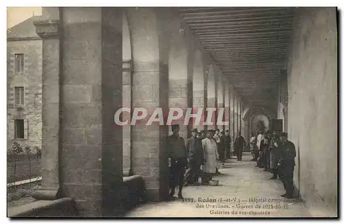 Ansichtskarte AK Sante Militaria Redon Hopital complementaire des Ursulines Galeries du rez de chaussee