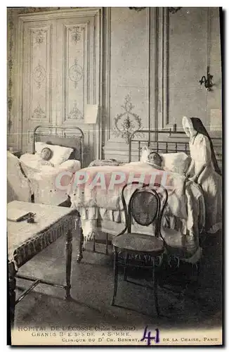 Ansichtskarte AK Sante Militaria Hopital de l&#39Ecosse Salon Borghese Grands blesses de al Somme Clinique du Dr
