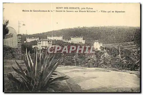 Ansichtskarte AK Sante Militaria Mont des Oiseaux pres Hyeres Maison de convalescene de la Societe de Secours aux