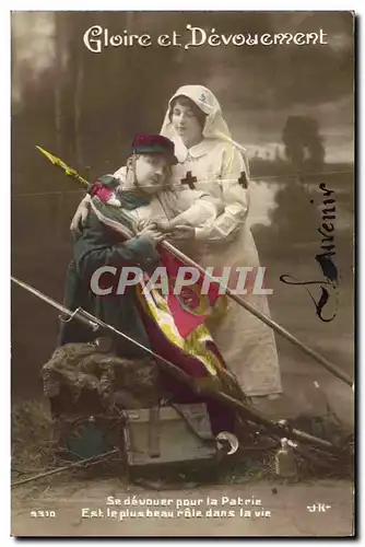 Cartes postales Sante Militaria Infirmiere Croix Rouge