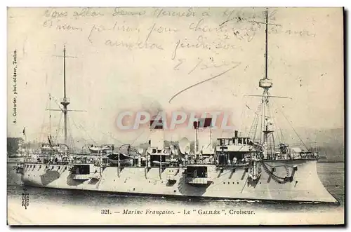 Cartes postales Bateau Le Gaulois Cuirasse d&#39escadre a tourelles