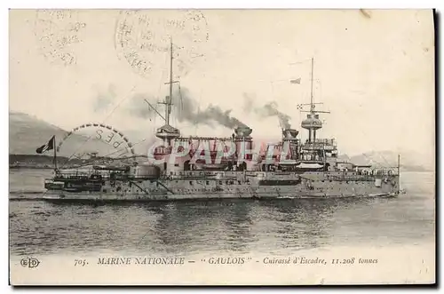 Cartes postales Bateau Gaulois Cuirasse d&#39escadre