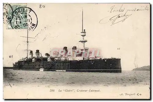 Cartes postales Bateau La Gloire Croiseur Cuirasse