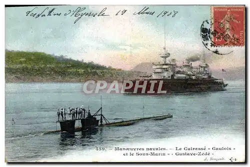 Ansichtskarte AK Bateau Brest Le Guichen dans l&#39avant port