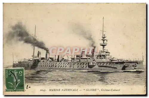 Ansichtskarte AK Bateau Toulon Gaulois Cuirasse d&#39escadre