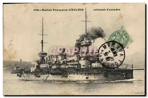 Cartes postales Bateau SS Gallia Croiseur auxiliaire Francais de 1er rang