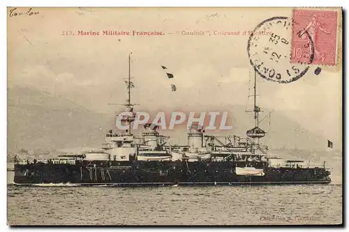 Ansichtskarte AK Bateau Le Gaulois Cuirasse d&#39escadre