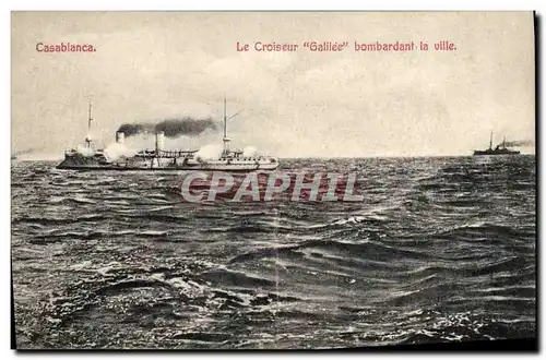 Cartes postales Bateau Galilee Croiseur et vapeurs de commerce