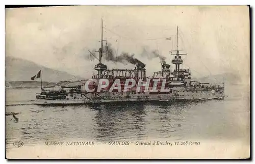 Cartes postales Bateau Gaulois Cuirasse d'escadre