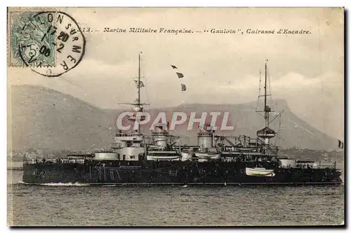 Cartes postales Bateau Gaulois Cuirasse a tourelles